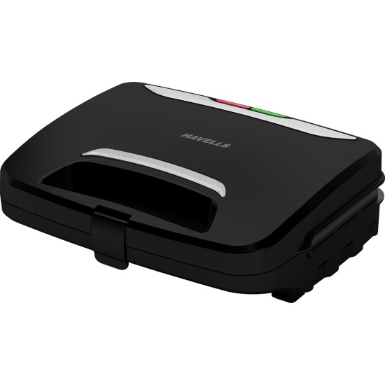 Havells Big Fill Crustino Sandwich Maker 900W with Food Grade Non Stick Coated Sole Plates Heat Resistant Backlite Body & 2 Years Warranty