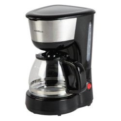 Havells Drip CAFE-N 6 -600 Watt 6 Cup filter coffee maker with Anti-drip valve & 2 year warranty (Stainless Steel and Black)