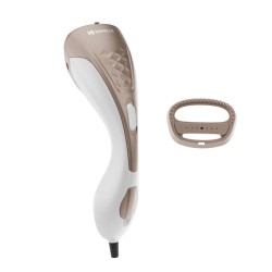 Havells Elegance Hand Held Garment Steamer 1200 Watts - Ergonomic Design,150Ml Tank Capacity, Powerful Steam Setting & 2 Year Warranty (Gold And White)