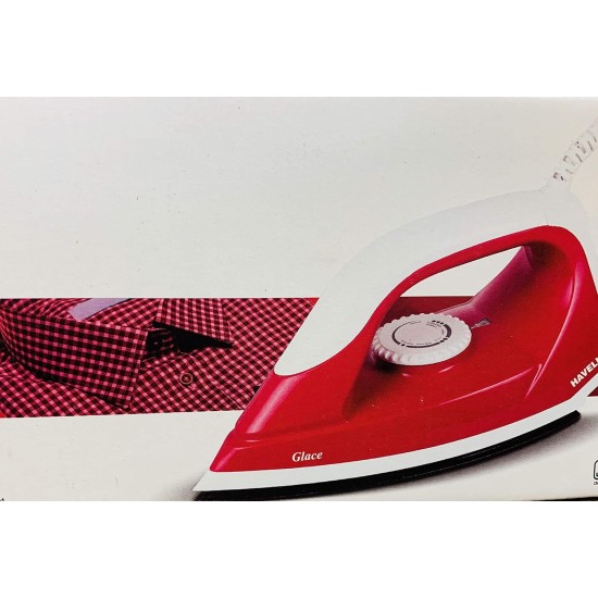 Havells Glace 750 Watt Dry Iron (Ruby & White)