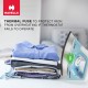 Havells ABS Hawk 1100 Watt Heavy Weight Dry Iron With American Heritage Non Stick Sole Plate, Aerodynamic Design, Easy Grip Temperature Knob & 2 Years Warranty. (Blue & White), 1100 Watts