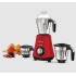 Havells Hydro 750 watt Mixer Grinder with 3 Wider mouth Stainless Steel Jar, Hands Free operation, SS-304 Grade Blade & 5 year motor warranty (RED)