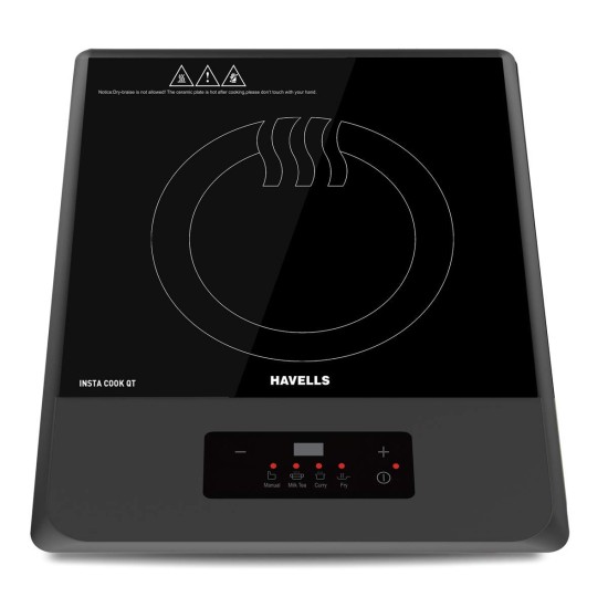 Havells Insta Cook QT Induction Metal Cooktop, Grey, 1200 W