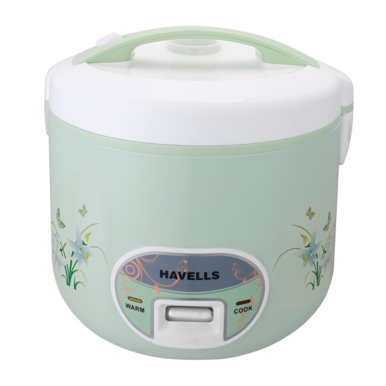 Havells Max Cook Dlx Cl 2.8 Ltr Rice Cooker, 2.8 Liter, Light Green