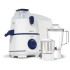 Havells Rigo Juicer Mixer Grinder, 500 Watt, 2 Jars (White and Navy Blue )