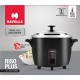 HAVELLS RISO Plus 1.8 L 2 Bowl Rice Cooker, 700 W, 1.8L,3 X Protection, 1 mm Thick 2 inner bowl, SS 304 stainless steel Lid(Black)