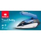 Havells Plastic Travel Buddy 800 Watt Steam Iron With Steam Burst, Cermanic Sole Plate, Foladable Handle, Horizontal & Vertical Steaming, 2 Years Warranty. (Blue Grey), 800 Watts