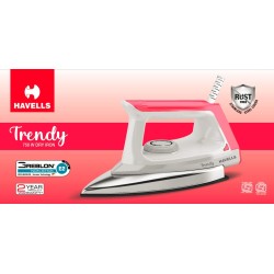 Havells Trendy 750 watt Dry Iron (Ruby Red), (GHGDICFW075)