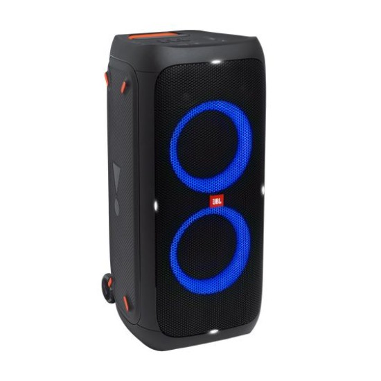 JBL Partybox 310 | Portable Bluetooth Party Speaker| 240W Monstrous Pro Sound | Dynamic Light Show | Backlit Panel | Telescopic Handle & Wheels | Guitar & Mic Input, PartyBox App