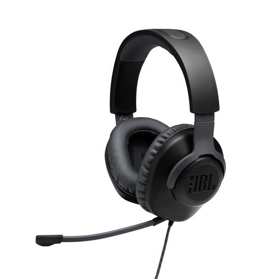 JBL Quantum 100 Wired Over Ear Gaming Headphones with Mic, 40mm Dynamic Drivers, Quantum Sound Signature,PC/Mobile/PS/Xbox/Nintendo/VR Compatible