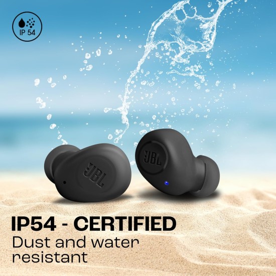 JBL Wave Buds in-Ear Wireless Earbuds (TWS) with Mic,App for Customized Extra Bass Eq,32 Hours Battery&Quick Charge,Ip54 Water&Dust Resistance,Ambient Aware&Talk-Thru,Google Fastpair