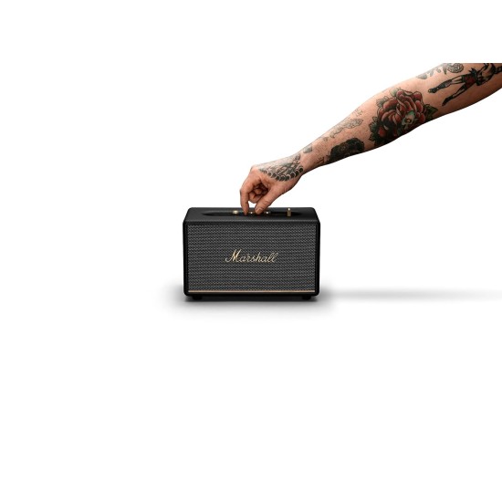 Marshall Acton III Wired Connectivity Stereo Home Speakers with Bluetooth 5.2 & RCA or 3.5mm Input Black