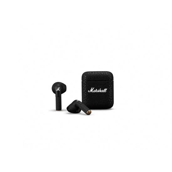 Marshall Minor Iii Wireless in Ear Earbuds with 25 Hours of Playtime, Bluetooth 5.2, Wireless Charging- Black