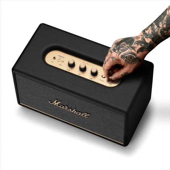 Marshall Stanmore III Wired Connectivity Home Speaker with Bluetooth 5.2 & RCA or 3.5mm input - Black