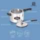 Milton Pro Cook Aluminium Induction Pressure Cooker With Inner Lid, 4 litre, Silver | Hot Plate Safe | Flame Safe