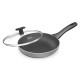 MILTON Pro cook Black Pearl Induction Fry Pan with Glass Lid, 22 cm / 1.4 Litre