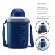 Milton Cruiser Insulated Plastic Water Bottle, 2200 ml, Blue (Pack of 1)