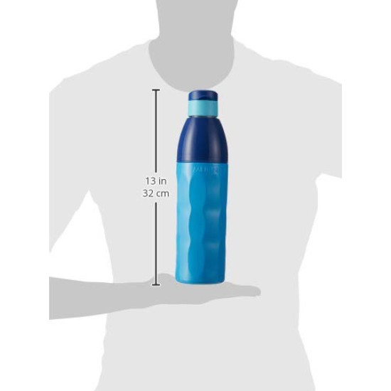 Milton Kool Brook 1100 Thermoware Plastic Water Bottle, 960ml, Blue