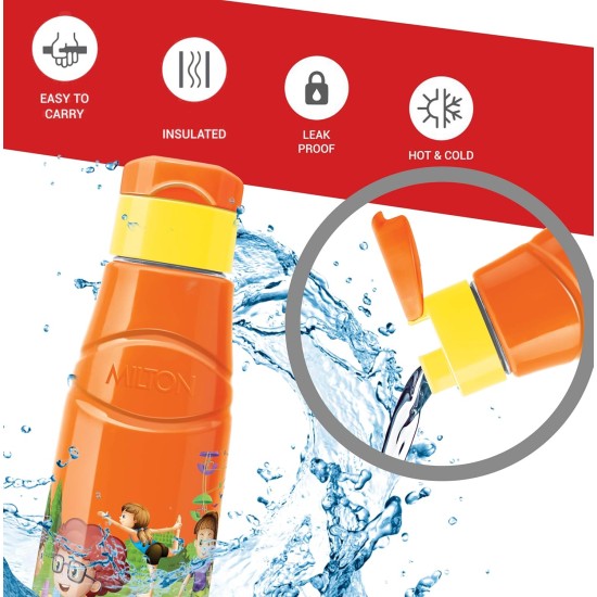 MILTON Kool Fun 900 School Bottle, 704 ml, Orange