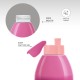 Milton Kool Joy 600 Plastic Insulated Water Bottle Sipper Lid with Straw for Kids, 600 ml, Pink | School | Picnic | Sipper Bottle | Leak Proof | Easy to Carry