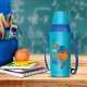 Milton Kool Kid 650 Plastic Insulated Water Bottle with Belt & Straw, 600 ml, Light Blue | PU Insulated | BPA Free | Easy to Carry | Leak Proof