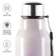 Milton Steel Marble 600 Leak Proof, Hot and Cold, Wide Mouth & Easy to Open Insulated Inner Steel Outer Plastic Water Bottle, 520 ml, Voilet, School | Office | Travel Bottle 