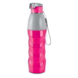  Milton Steel Racer 900 Inner Stainless Steel Insulated Water Bottle, 630 ml, Cherry Pink | PU Insulated | Hot or Cold for Hours | Leak Proof | Easy Grip | Office | Gym | Hiking | Treking | Travel