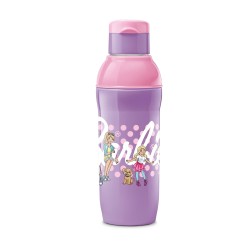 Milton Steel Barbie 900 Insulated Inner Stainless Steel Kids Water Bottle, 520 ml, Pink & Purple | PU Insulated | Hot & Cold | Easy to Carry | Leak Proof