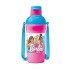 Milton Steel Barbie 600 Insulated Inner Stainless Steel Kids Water Bottle, 390 ml, Cherry Pink & Blue | PU Insulated | Hot & Cold | Easy to Carry | Leak Proof