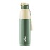 Milton Steel Sierra 900 Insulated Inner Stainless Steel Water Bottle, 1 Piece, 630 ml, Green| Easy Grip | Leak Proof | Hot or Cold | School | Office |Treking | Travel Bottle