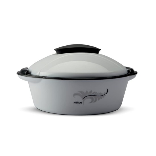 MILTON Crisp Dlx 1200 Insulated Inner Steel Casserole, 1.05 litres, Grey