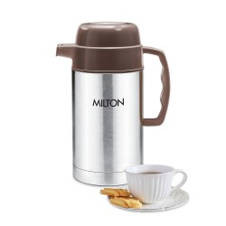 Milton Dura 1000 Stainless Steel Tuff Insulated Jug, 1000 ml, Brown | Leak Proof | Food Grade | PU Insulated | Hot & Cold