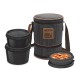 MILTON Flexi Insulated Inner Stainless Steel Lunch Box Set, 3 Containers, Brown