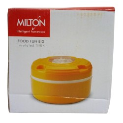 Milton Food Fun Big Insulated Tiffin Box, Orange, Plastic