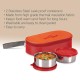 Milton Hot Bite Stainless Steel Lunch Box, 2 Containers, 320 ml Each, Red | Leak Proof | Food Grade | Easy to Carry | Hot Food