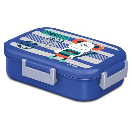 MILTON New Flatmate Inner Stainless Steel Tiffin Box, 700 ml, Blue | Food Grade | School Lunch Box | Picnic