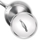 MILTON Pro cook Triply Stainless Steel Fry Pan with Lid, 22 cm / 1.5 Litre | 3 Years Warranty