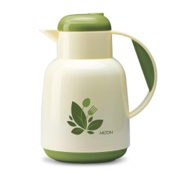 Milton Nancy 500 Vacuum Insulated Inner Glass Hot or Cold Flask, 500 ml, Green | Easy to Carry | BPA Free | Easy Grip | Food Grade | Odour Proof | Leak Proof