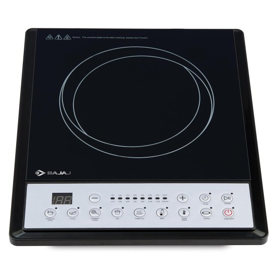 Bajaj ICX 160TS 1600W Induction Cooktop, Black