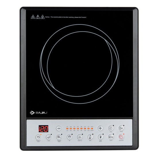 Bajaj ICX 160TS 1600W Induction Cooktop, Black