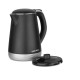 Bajaj KTP 1.7 Ltr Electric Kettle For Hot Water|1600W Double Walled Hot Water Kettle|360° Swivel Base With Cord Storage|On-Off Switch With Indicator|Dry Boil Protection|2 Year Warranty By Bajaj|Silver