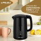 Bajaj KTP 1.5 Litre Digital Electric Kettle| Auto Shut-Off|Dry Boil Mechanism| Digital Temperature Display| 360-degree Cordless Operation| 2-Yr Warranty by Bajaj| Black