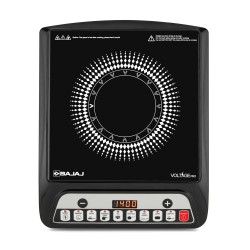 Bajaj 140TS 1200 W Induction Cooktop | 7 Pre-Set Menus | Insect Protection | 1 Year Warranty | Black