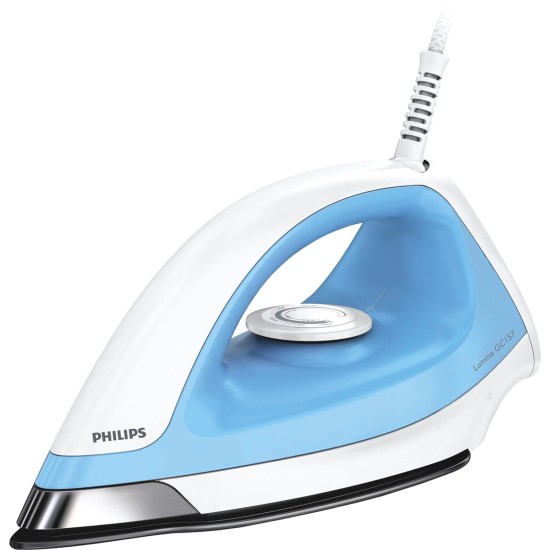 Philips GC157/02 1100-Watt Dry Iron (White/Blue)