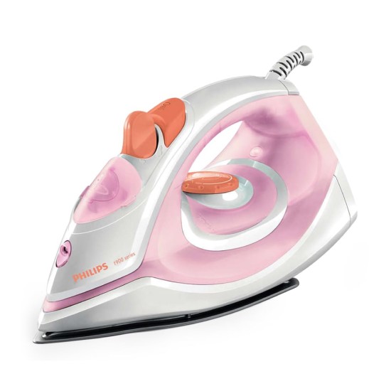 Philips Steam Iron GC1920/28 – 1300-watt, From Worlds No.1 Ironing Brand*, Golden non-stick soleplate, Steam Rate of up to 17g/min