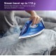 Philips Steam Iron GC2145/20 – 2200-watt, From Worlds No.1 Ironing Brand*, Scratch resistant ceramic soleplate, Steam Rate of up to 30 g/min, 110 g steam boost, Drip stop technology