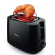 Philips Daily Collection HD2583/90 600-Watt 2 in 1 - Toaster and Sandwichmaker (Black)