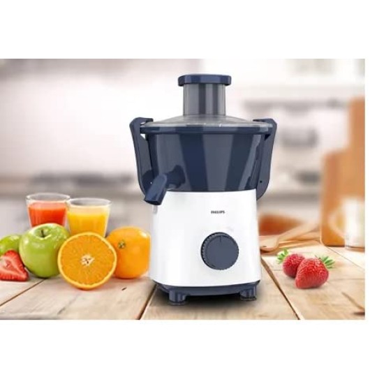 Philips Juicer HL7566/00, 500 Watts (Deep Azure)