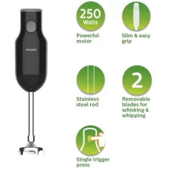 PHILIPS Alloy Steel Hl1655/02 Hand Blender 250W Black, 250 Watts