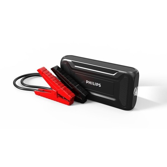 Philips Car Jump Starter JS3210 | Compact Design | Compatible with 4.0L Petrol Engine, 3.0L Diesel Engine and Two Wheeler | 9900mAH